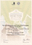 City of Fremantle Heritage Award 2010. Sean Butler (2)